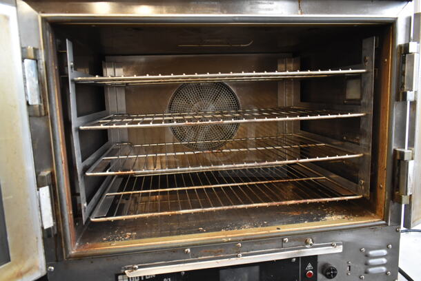 Doyon JA4 Stainless Steel Commercial  Oven w/ Lower Pan Rack on Commercial Casters. 120/208 Volts, 3 Phase.  - Image 4 of 6