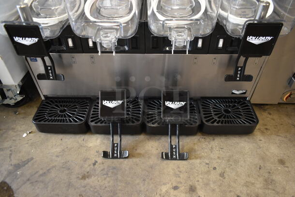 BRAND NEW SCRATCH AND DENT! 2022 Vollrath Maestrale Extra 20.4 ULPBL Stainless Steel Commercial Countertop 4 Hopper Refrigerated Beverage Machine. 115 Volts, 1 Phase. Tested and Working! - Image 4 of 5