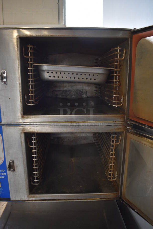 Cleveland Convection Stainless Steel Commercial Electric Powered Double Deck Steam Cabinet w/ Model TDC/2-20 Tilting Kettle. 208 Volts, 3 Phase. 42x35x62 - Image 6 of 9