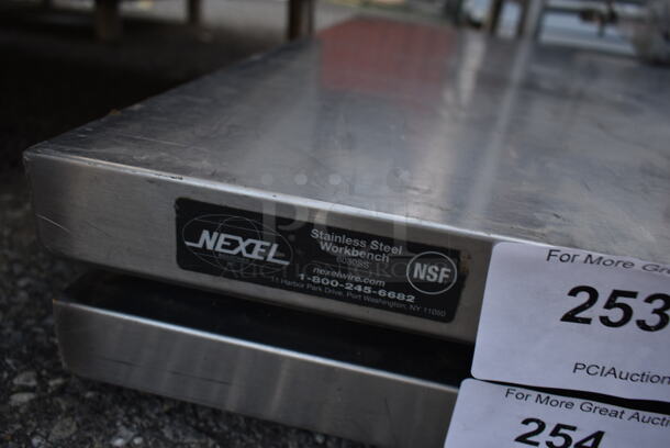 Nexel 6030SS Stainless Steel Tabletop w/ 4 Metal Legs.  - Image 5 of 5