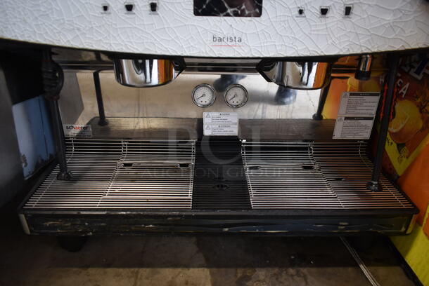 2018 Schaerer Barista Stainless Steel Commercial Countertop 2 Group Espresso Machine w/ 2 Steam Wands and 2 Hoppers. 208/240 Volts, 1 Phase. - Image 4 of 7