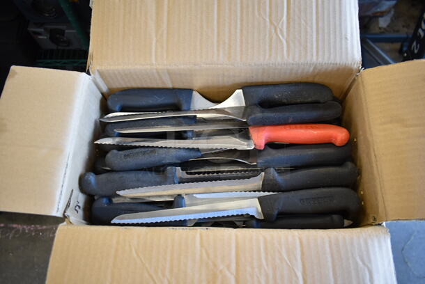 40 SHARPENED Stainless Steel Serrated Knives. 40 Times Your Bid! - Image 1 of 4