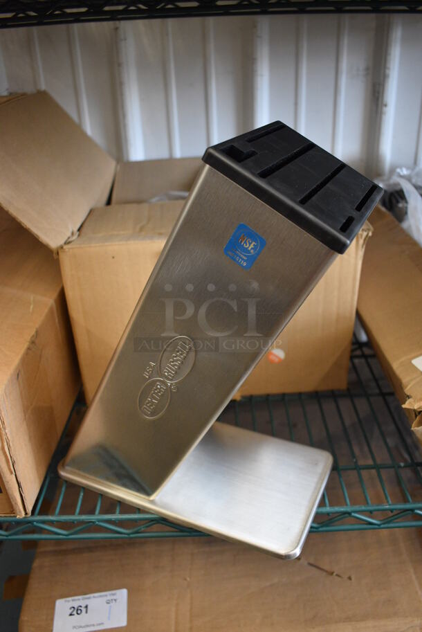 BRAND NEW IN BOX! Dexter Russell Stainless Steel Countertop Knife Holder. 5.5x10x13 - Image 2 of 4