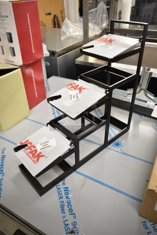 BRAND NEW! Black Metal 3 Tier Stand. 