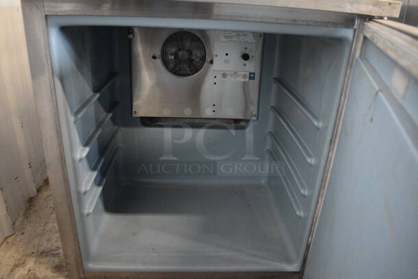 2010 Delfield Model 406-STAR2 Stainless Steel Commercial Single Door Undercounter Cooler. 115 Volts, 1 Phase. 27.5x28.5x29.5. Tested and Working! - Image 4 of 5