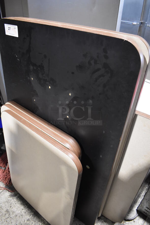 ALL ONE MONEY! Lot of 7 Various Tabletops. 24x30x1, 48x30x1, 36x36x1 - Image 3 of 4