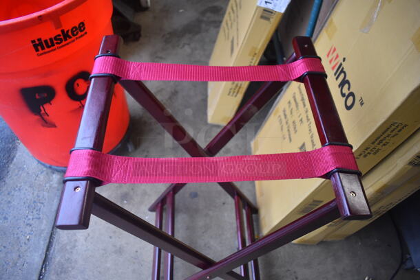 4 BRAND NEW IN BOX! Winco TR-34 W Wooden Tray Stands. 18.5x17x32. 4 Times Your Bid! - Image 4 of 4