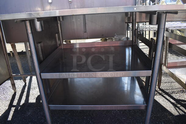 Stainless Steel Soda Station Table w/ Under Shelves. 102x33x35.5 - Image 3 of 5