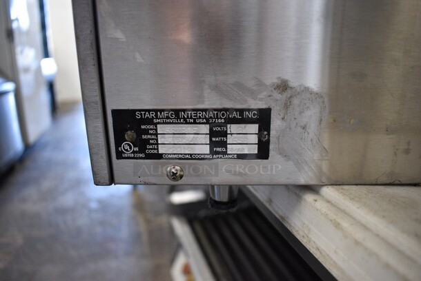 2019 Star Model 45STBDE Stainless Steel Commercial Countertop Hot Dog Roller Grill w/ Bun Storage Bin. 120 Volts, 1 Phase. 24x28.5x12. Tested and Working! - Image 5 of 5