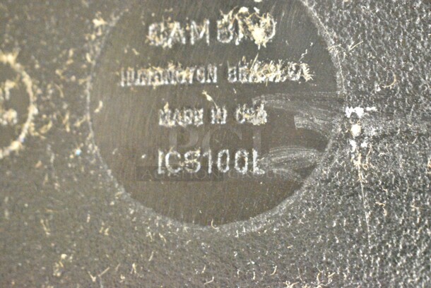 BRAND NEW SCRATCH AND DENT! Cambro ICS100L SlidingLid™ Black Mobile Ice Bin - 100 lb. Capacity - Image 7 of 7