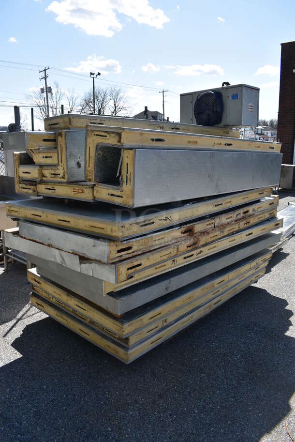 6'x8' Tafco Walk In Cooler Box w/ Floor, Bohn Model ADT065AK Condenser and Compressor. Gallery Picture Shows The Unit Before Disassembly - Image 3 of 9