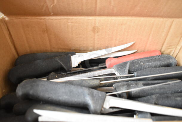 60 SHARPENED Stainless Steel Knives Including Boning/Fillet Knives. 60 Times Your Bid!  - Image 2 of 5