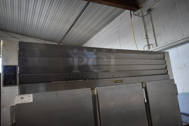 Traulsen GHT 3 32 NUT Stainless Steel Commercial 3 Door Reach In Cooler on Commercial Casters. 115 Volts, 1 Phase. Tested and Working! - Image 2 of 9