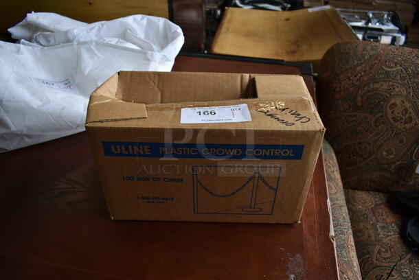 Uline Plastic Crowd Control 100' Chain - Image 2 of 3