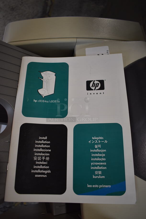HP C8085A Floor Style Printer Sheets Stapler Stacker Attachment. 100-240 Volts, 1 Phase. 29x25x40 - Image 7 of 7