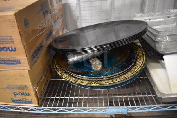 ALL ONE MONEY! Tier Lot of Various Items Including Trays, Booster Seat and Glass Casserole Dishes - Image 3 of 5