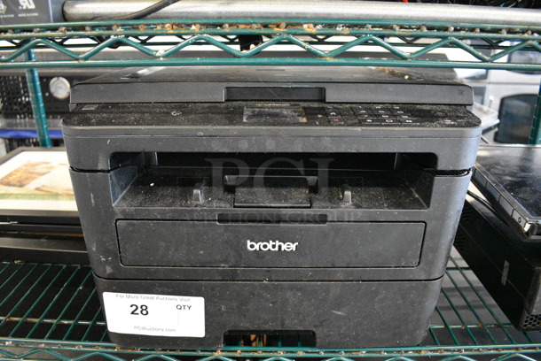 Brother HL-L2395DW Countertop Scanner Copier Printer. 16x16x11