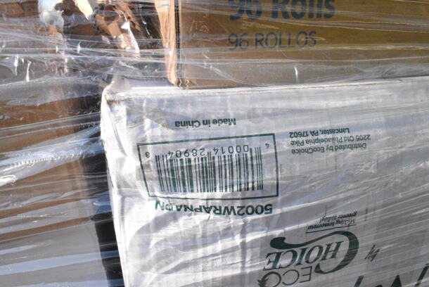 31 BRAND NEW Boxes Including 2 Box 500LFLAT32 Clear Plastic Flat Lid with Straw Slot, 130BFORKWP Choice Individually Wrapped Medium Weight Black Plastic Fork - 1000/Case, 2 Box 5A01436 Items, 795KF44RNPE Choice 44 oz. Round Kraft PE-Lined Microwavable Take-Out Container 7 5/16" x 2 5/8" - 300/Case, 5002WRAPNAPN EcoChoice WrapNap 2-Ply Natural Kraft 1/4 Fold Dinner Napkin 16" x 16", Dart 85MFPPHT1 ProPlanet 8 5/16" x 8" x 3" White Mineral-Filled 1 Compartment Hinged Lid Takeout Container - 150/Case, 5002DNAP Choice 15" x 17" Black Customizable 2-Ply Paper Dinner Napkin - 1000/Case, 394365L Noble Products Powder-Free Disposable Clear Vinyl Gloves for Foodservice - Large - 1000/Case, 394365XL Noble Products Powder-Free Disposable Clear Vinyl Gloves for Foodservice - Extra Large - 1000/Case, 502386022CL Lavex 55-60 Gallon 22 Micron 38" x 60" High Density Janitorial Can Liner / Trash Bag - 150/Case, 130WSSPOON Choice Medium Weight White Plastic Soup Spoon, 500MF883B1C Choice -Compartment Microwaveable Black Take-Out Container, 130BPLAKFNWP EcoChoice Wrapped Heavy Weight 6 1/2" Black CPLA Knife, Fork, and Napkin - 250/Case, 500LFLAT Choice Clear Flat Lid with Straw Slot - 9, 12, 16, 20, and 24 oz. - 1000/Case, 500CTOUT96P Choice 96 oz. Beverage Take-Out Container with Coffee To-Go Print - 25/Case, 130WFORK Choice Individually Wrapped Medium Weight White Plastic Fork. 31 Times Your Bid!  - Image 10 of 12