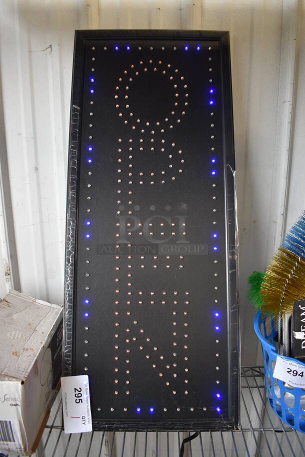 Light Up Open Sign. 13x1x31.5. Tested and Working! - Image 1 of 4