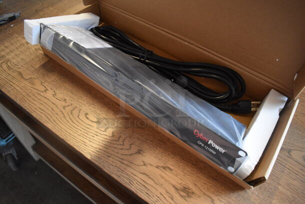 BRAND NEW IN BOX! Cyber Power CPS-1215RM Rack Mount Surge Protector. 19x4x2 - Image 2 of 3