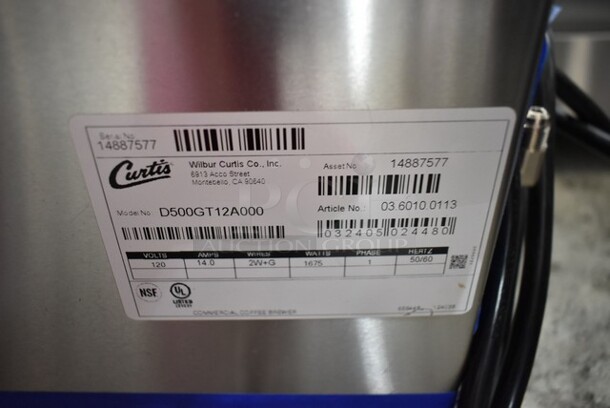 BRAND NEW SCRATCH AND DENT! Curtis 945D5GT12 Stainless Steel Countertop Automatic Airpot Coffee Brewer with Digital Controls, Hot Water Dispenser and Metal Brew Basket. 120 Volts, 1 Phase - Image 6 of 6