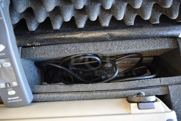Sharp PG-D100U LCD Projector in Hard Case. 120 Volts, 1 Phase. - Image 5 of 12