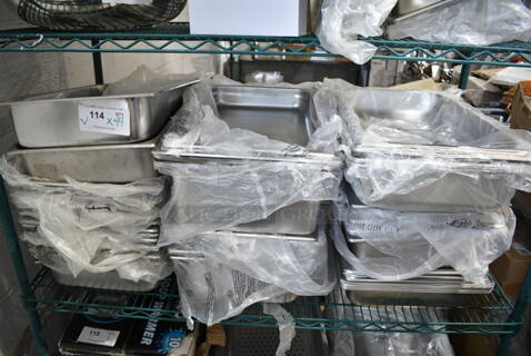 44 BRAND NEW! Various Full Size Stainless Steel Drop In Bins. 44 Times Your Bid! 