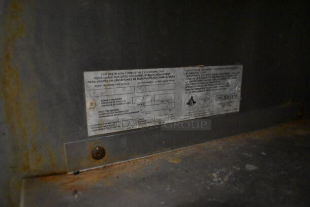 MagiKitch'n Stainless Steel Commercial Floor Style Natural Gas Powered Charbroiler Grill w/ Under Shelf. - Image 7 of 7