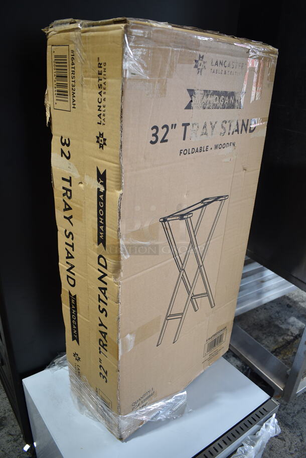 2 BRAND NEW IN BOX! Lancaster Table & Seating 164TRST32MAH 32" Tray Stand. 2 Times Your Bid! - Image 2 of 4