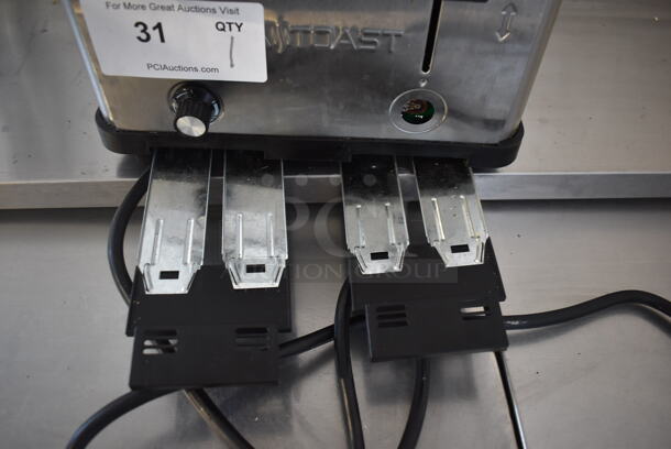 AvaToast MDT4 Stainless Steel Countertop 4 Slot Medium Duty Pop Up Toaster. 120 Volts, 1 Phase.  - Image 7 of 7