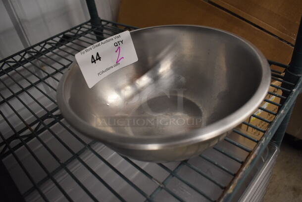 2 Metal Bowls. 9.5x9.5x3.5. 2 Times Your Bid! - Image 2 of 2