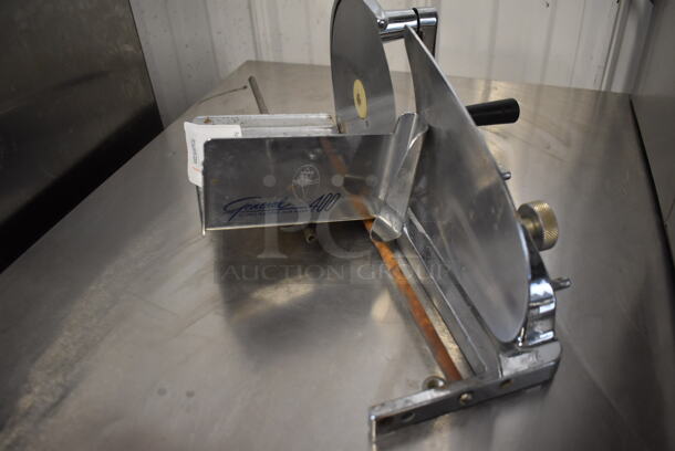 General 400 Metal Countertop Manual Meat Slicer.  - Image 3 of 4