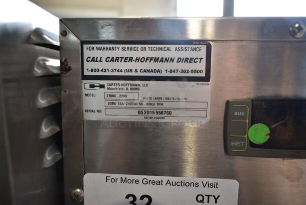 Carter Hoffmann 27080-2293 Stainless Steel Commercial Single Drawer Warming Drawer 208 Volts, 1 Phase.  - Image 4 of 5