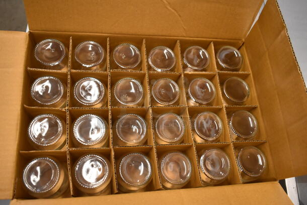 Box of 24 BRAND NEW IN BOX! Econo 8 oz Glass Jars. - Image 5 of 7