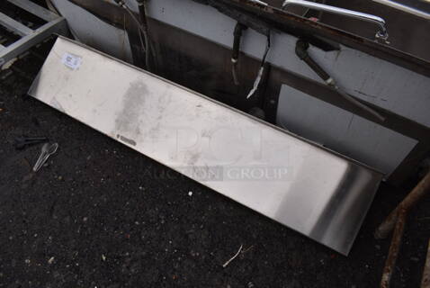 Stainless Steel Shelf w/ Wall Mount Brackets. 60x12x10