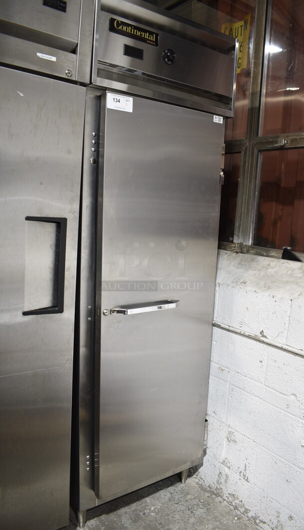 Continental DL1W-SS Stainless Steel Commercial Single Door Reach In Heated Holding Cabinet. 115/208-230 Volts, 1 Phase.  - Image 1 of 4