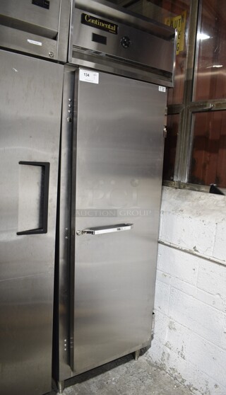 Continental DL1W-SS Stainless Steel Commercial Single Door Reach In Heated Holding Cabinet. 115/208-230 Volts, 1 Phase. 