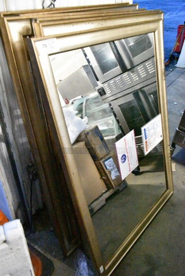 6 Various Framed Mirrors. Includes 41x2x58. 6 Times Your Bid!  - Image 1 of 9