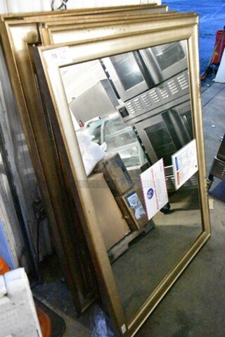 6 Various Framed Mirrors. Includes 41x2x58. 6 Times Your Bid! 