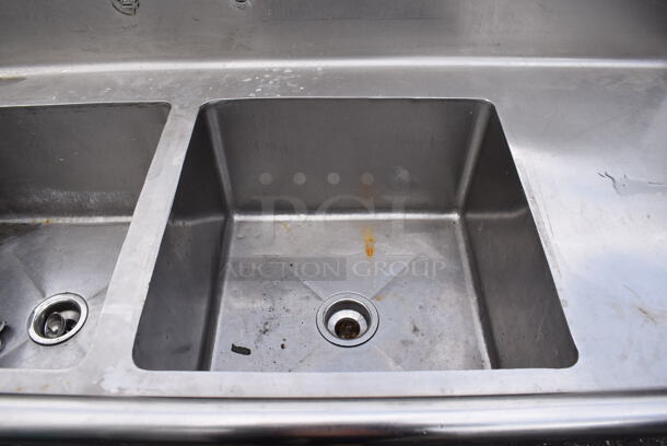 Stainless Steel Commercial 2 Bay Sink. 61x30x44. Bays 20x20x12 - Image 4 of 5