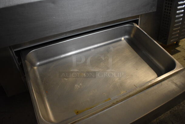 Continental Stainless Steel Commercial 2 Drawer Chef Base. 115 Volts, 1 Phase. 51x34x25.5. Tested and Working! - Image 3 of 4