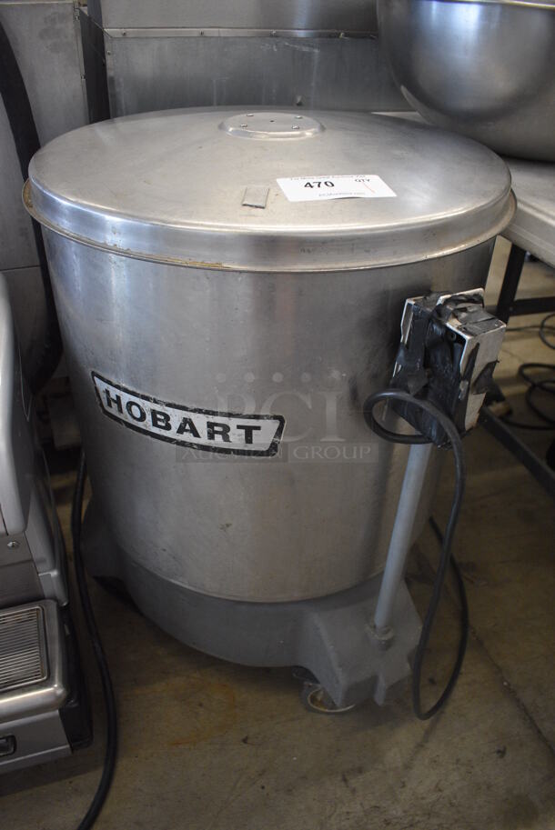 Hobart Stainless Steel Commercial Lettuce Spinner Salad Spinner on Commercial Casters. 21x23x32. Tested and Working!