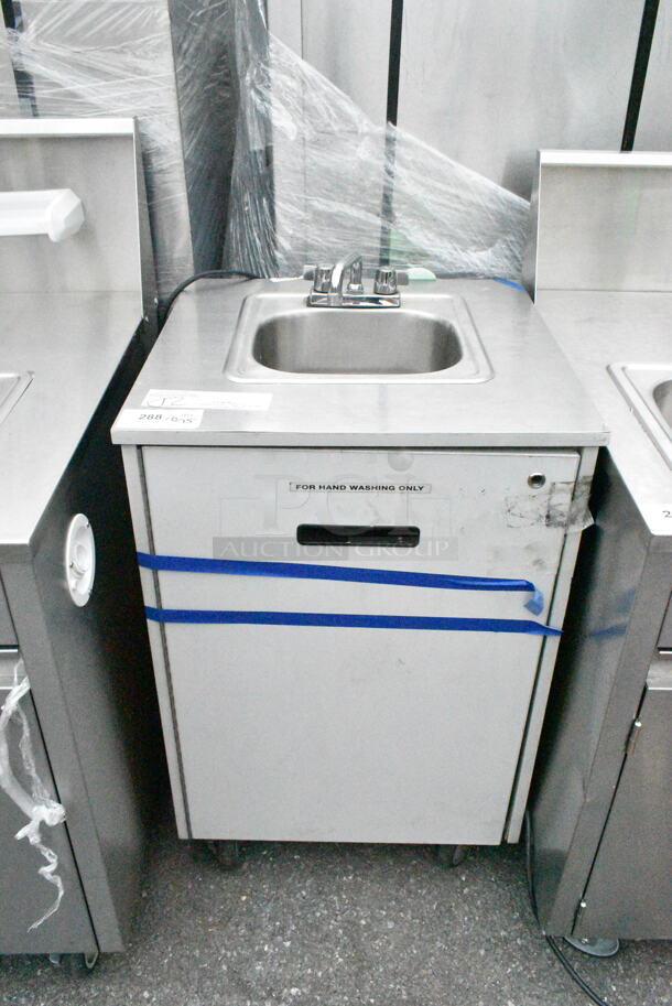 Commercial Portable Sink on Commercial Casters w/ Instant Flow SR-15L/120 Water Heater. 120 Volts, 1 Phase. Bay 12x10.5x6 - Image 1 of 12