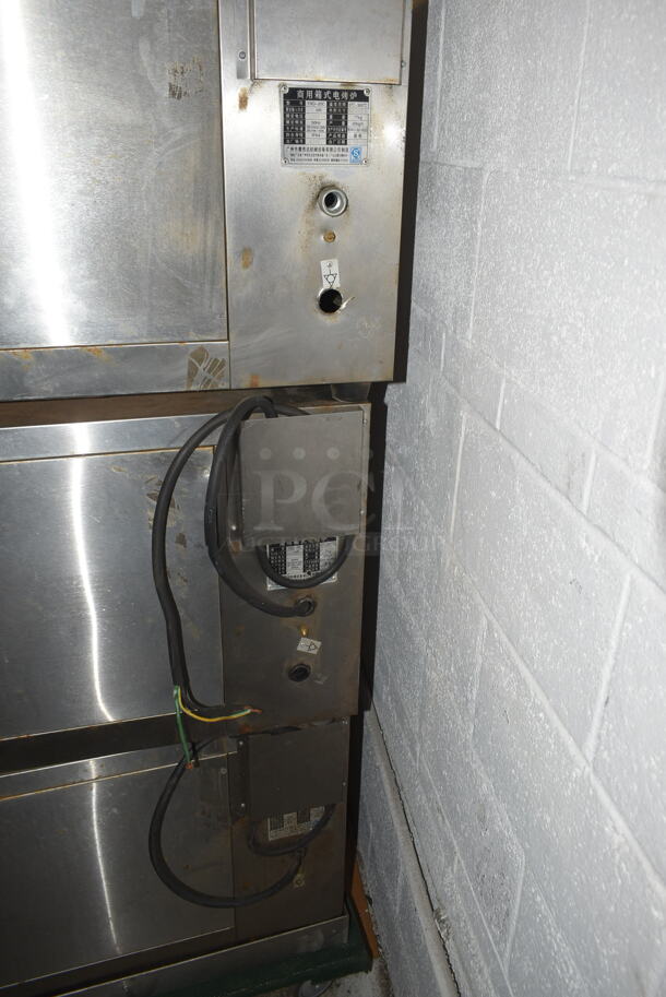 3 2016 ZJX YXD-20C Stainless Steel Commercial Electric Powered Single Deck Bakery Ovens. 220 Volts, 3 Phase. 3 Times Your Bid! - Image 9 of 12