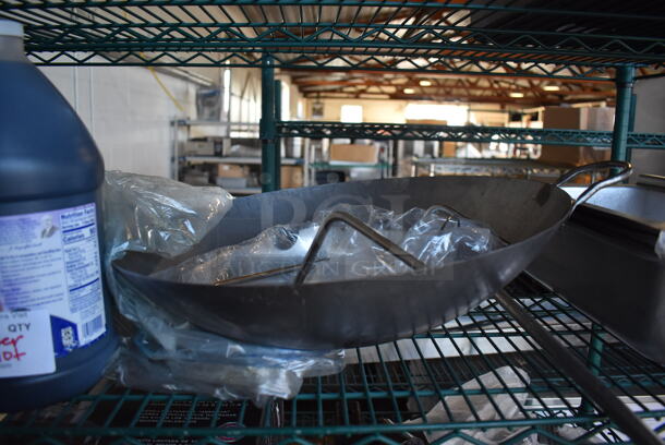 ALL ONE MONEY! Tier Lot of Various Items Including Metal Drop In, Wok, Salted Caramel Fountain Shake Syrup - Image 3 of 6