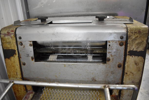 Metal Commercial Floor Style Dough Sheeter. 220 Volts, 1 Phase.  - Image 4 of 8