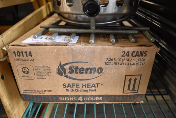 ALL ONE MONEY! Tier Lot of Various Items Including Stainless Steel Drop In Bins, Barrel Opener and Sterno Fuel - Image 5 of 5