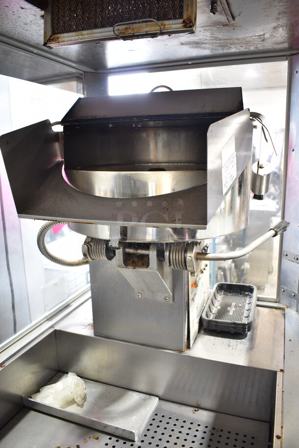 Gold Medal 2229EDS Stainless Steel Commercial Floor Style Popcorn Machine and Merchandiser. 120/208-240 Volts.  - Image 4 of 10