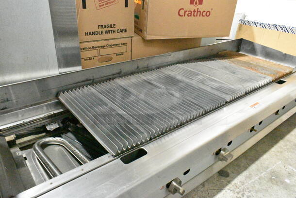 BRAND NEW SCRATCH AND DENT! 2023 Cooking Performance Group CPG 351CRCPG72NL Stainless Steel Commercial Countertop 72" Gas Radiant Charbroiler. Missing Grates. 240,000 BTU - Image 4 of 7