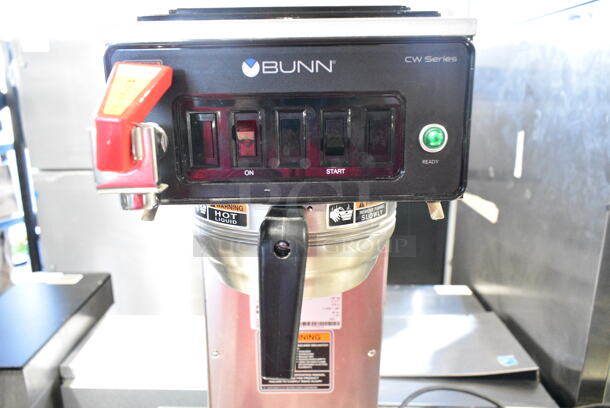 2023 Bunn CWTF15-APS Stainless Steel Commercial Countertop Coffee Machine w/ Hot Water Dispenser and Metal Brew Basket. 120 Volts, 1 Phase.  - Image 3 of 7